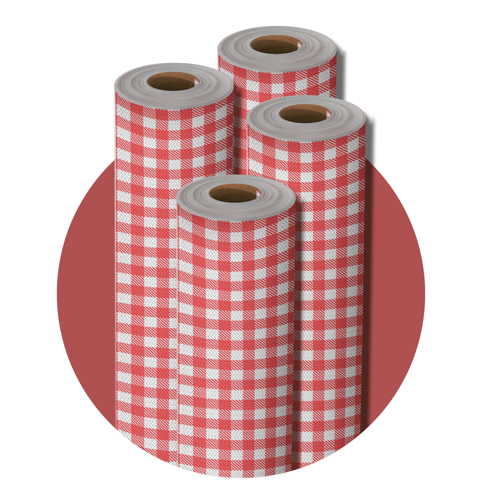 TNT Estampado Xadrez Vermelho (1M x 1,4M) - 004069