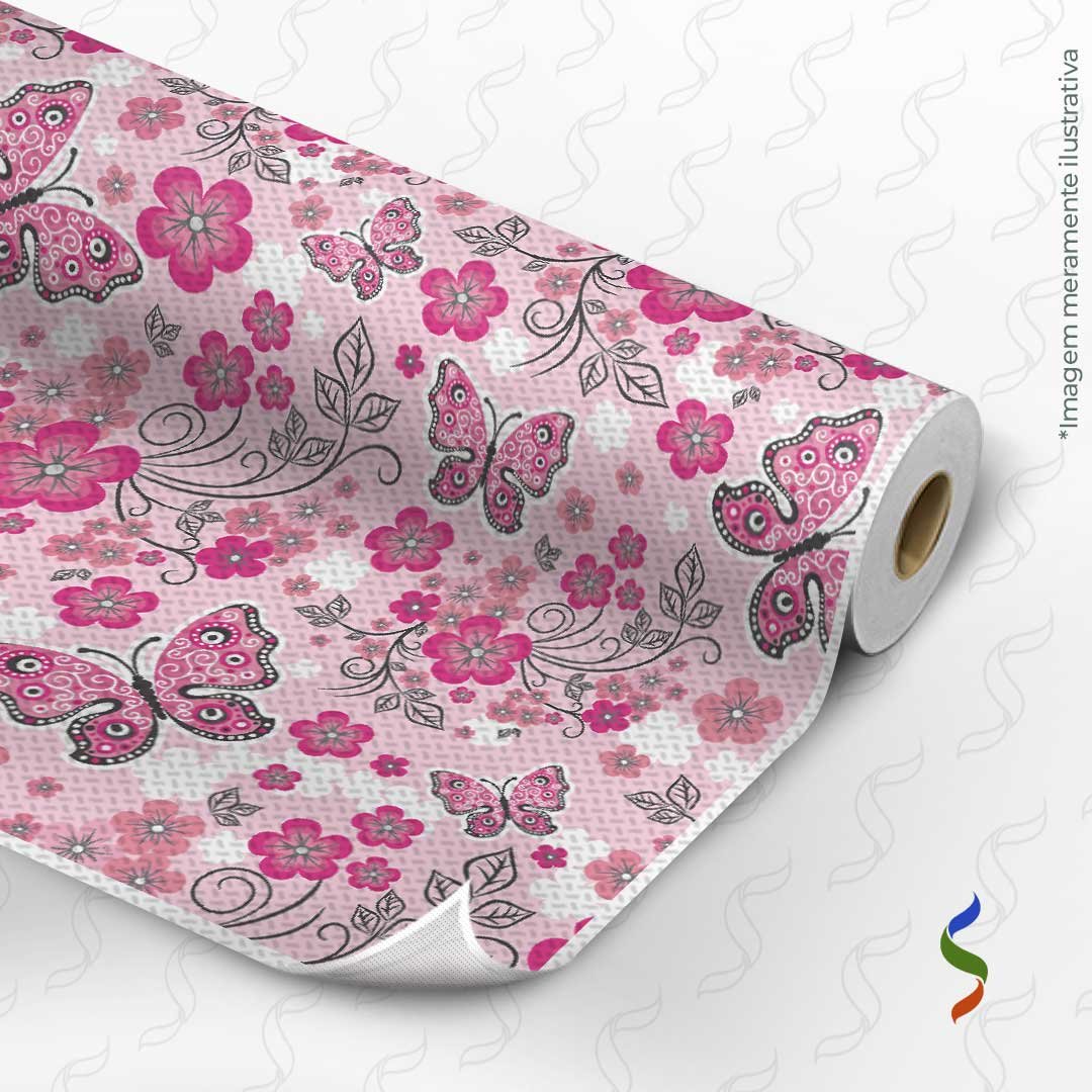 1033 B - Borboleta Rosa