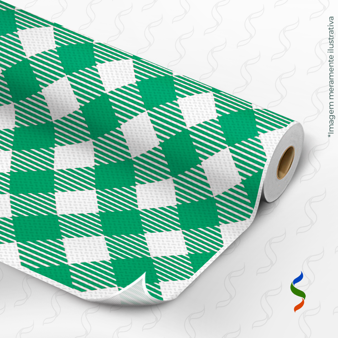 1244 C - Xadrezão branco e verde