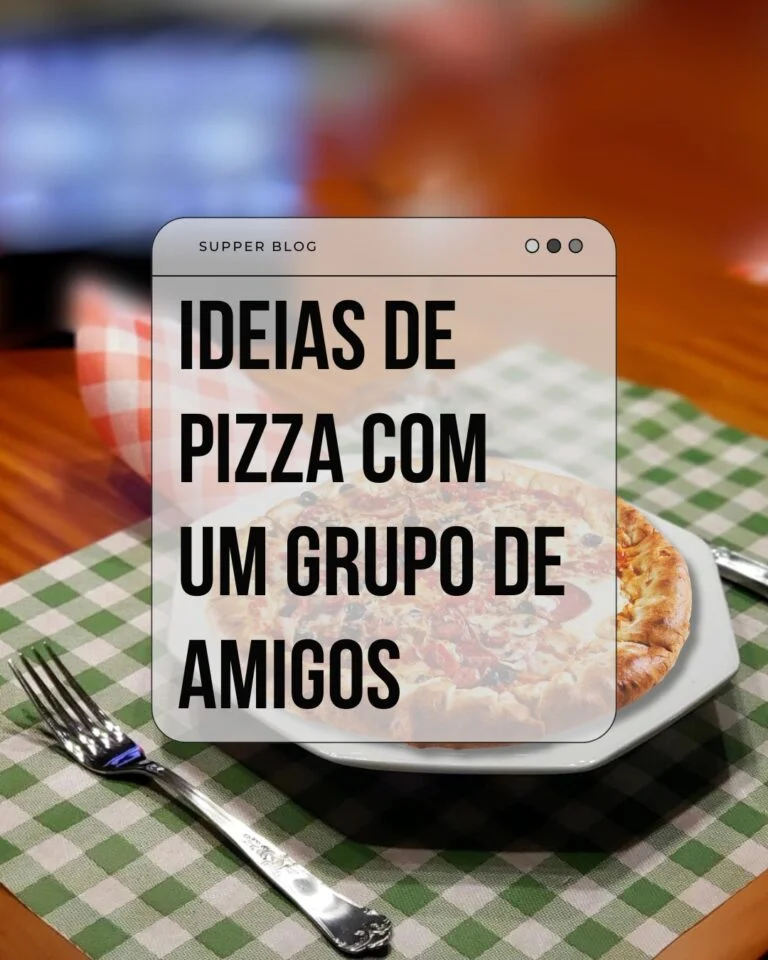 Ideias de pizza com um grupo de amigos