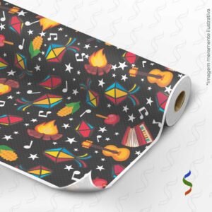 TNT Estampado 1248 A - Ícones Juninos