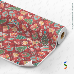 TNT Estampado 1237 A - Natal Elementos