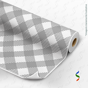 1244 F - Xadrezão branco e prata