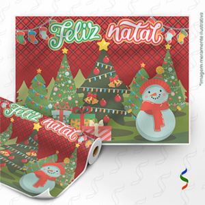 TNT Estampado Painel Natal E