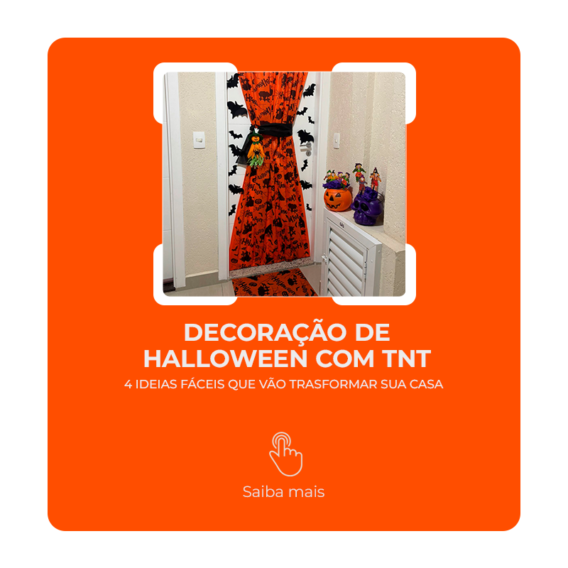 Decoração de Halloween com TNT: 4 ideias fáceis que vão transformar sua casa