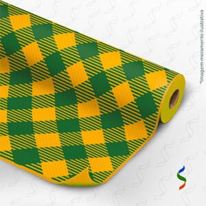 1244 H - Xadrezão verde e amarelo