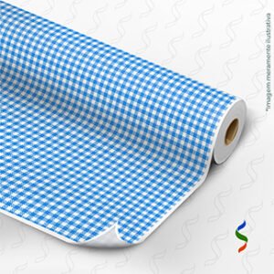 1266 E - Xadrezinho branco e azul
