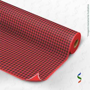 1266 H - Xadrezinho Vermelho e Preto