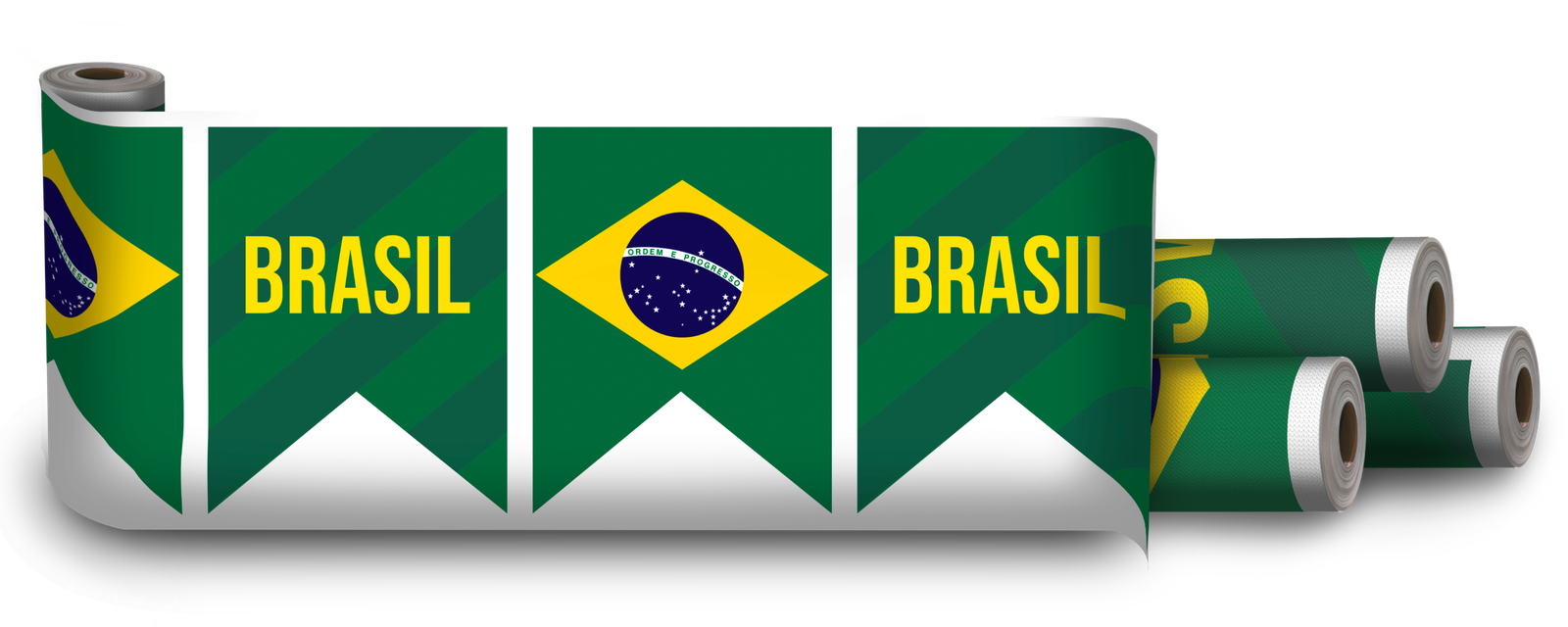 TNT Estampado Barrado Torcida Brasil 1