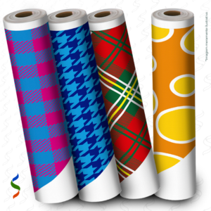 TNT Estampado Barrado Bandeirinha - Kit 4 estampas diferentes