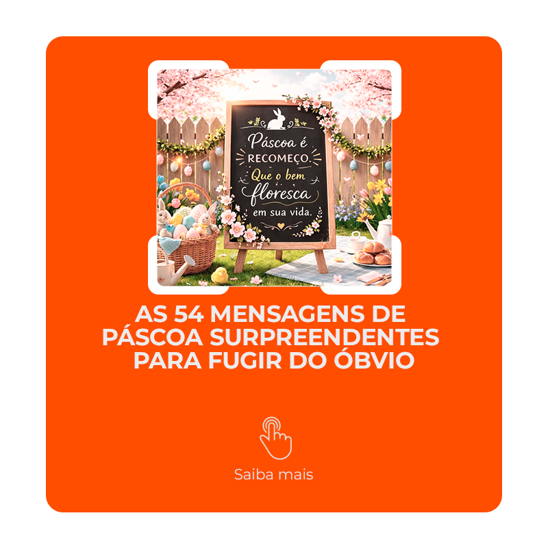 As 54 mensagens de páscoa surpreendentes para fugir do óbvio