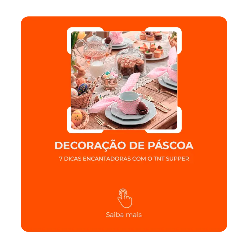 Decoração de Páscoa:7 dicas encantadoras com o TNT Supper
