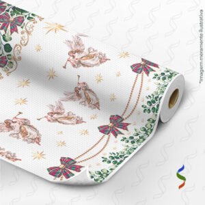 TNT Estampado 1284 A - Anjos Natalino