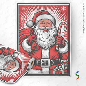 TNT Estampado Painel Noel Presente