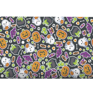 TNT Estampado Barrado Halloween Kids Preto
