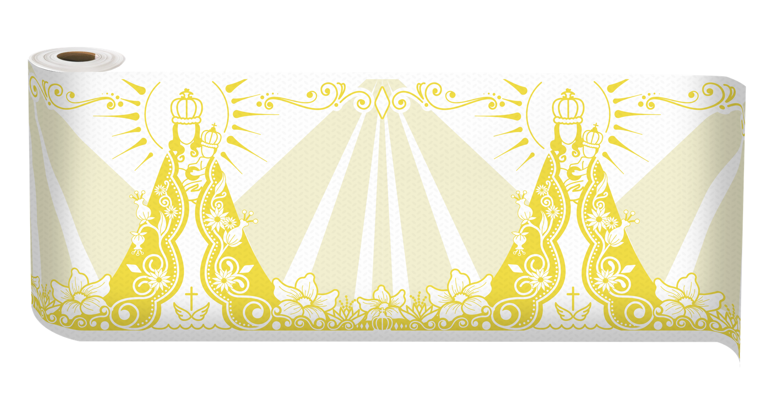 TNT Estampado Barrado Nossa Senhora Gold